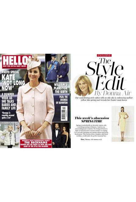 The Style Edit by Donna Air in HELLO! features NEVENA London Yellow Albatre set