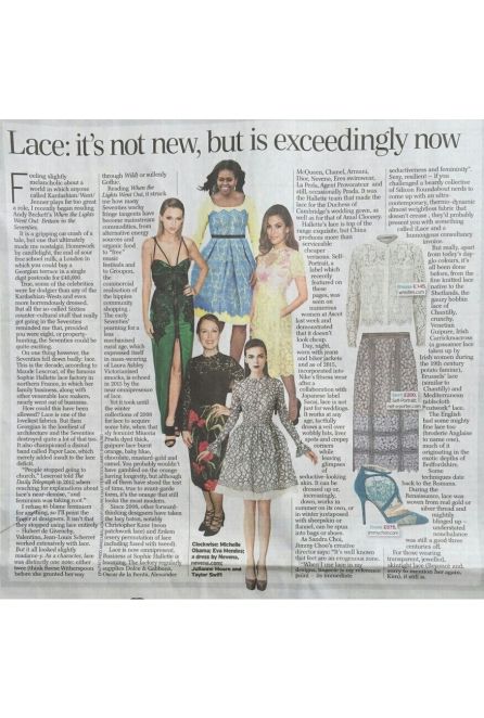Lace: it’s not new, but is exceedingly now